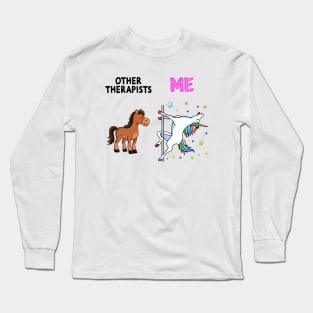 Therapist Unicorn Healthcare Long Sleeve T-Shirt